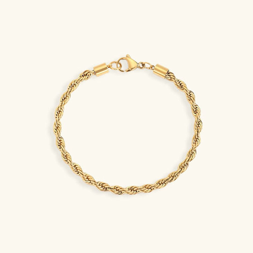 Gigi - Gold Armband mit Seilkette