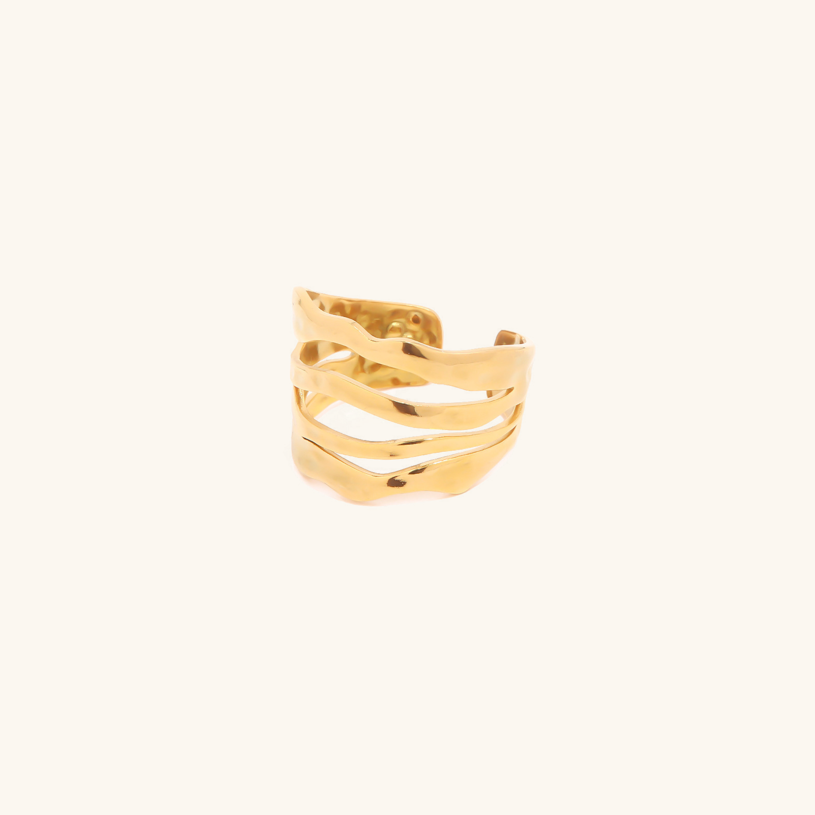 Cass - Anillo de capas de oro