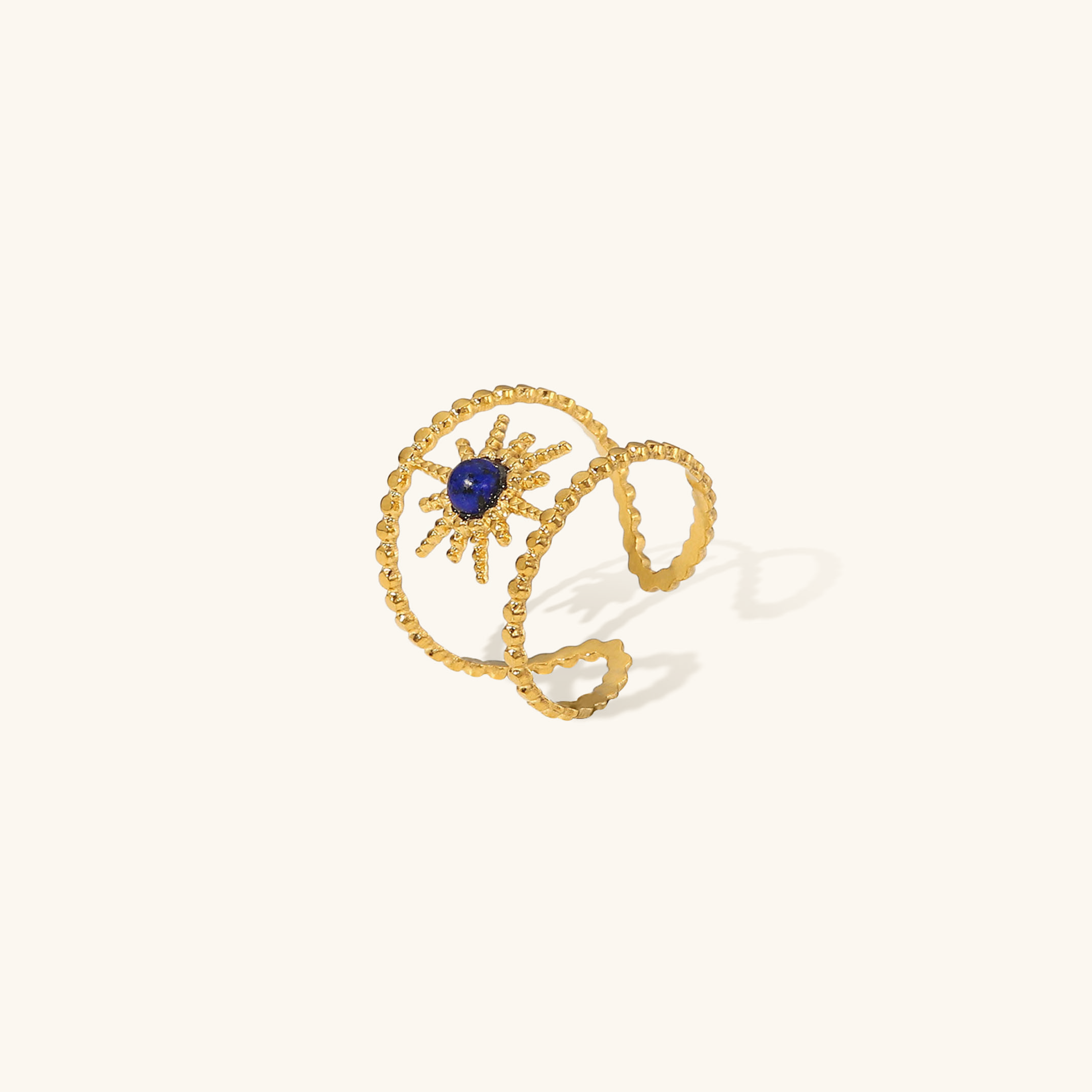 Kria - Gold Sonnenschliff Ring