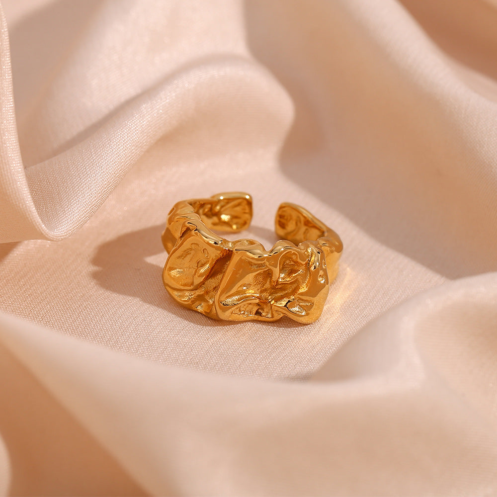 Paloma - Anillo irregular de oro