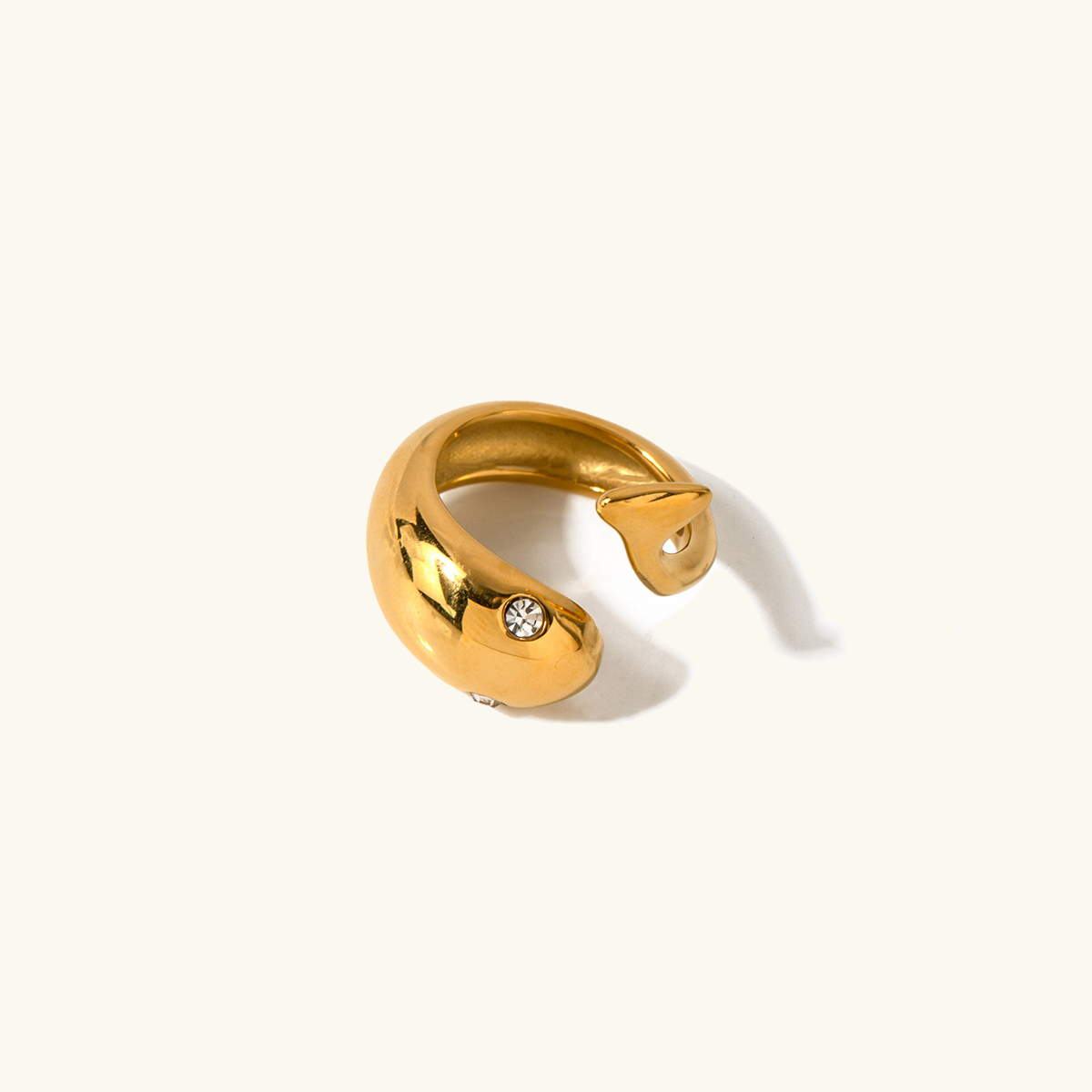 Etta - Anillo serpiente de oro