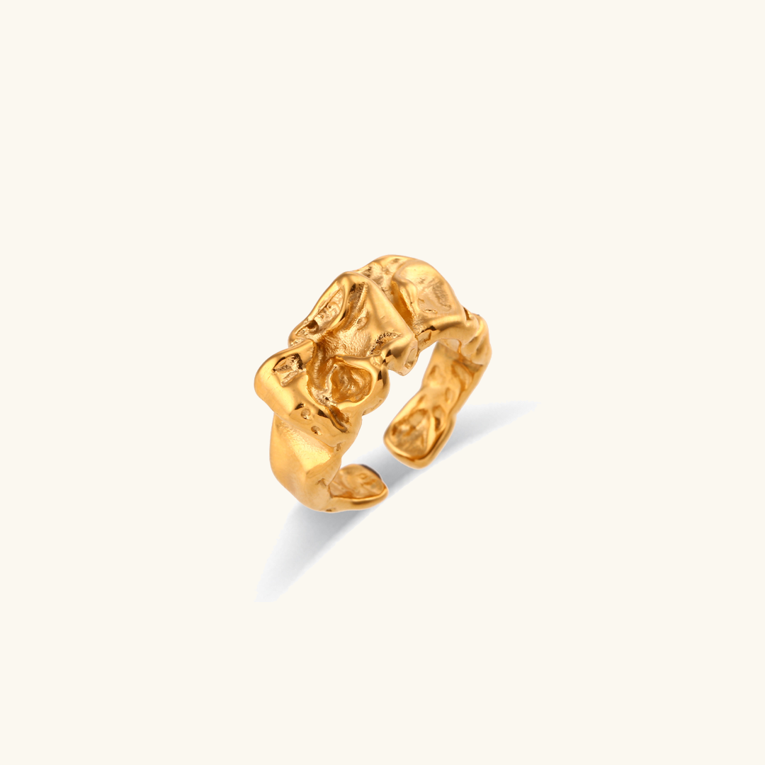 Paloma - Anillo irregular de oro