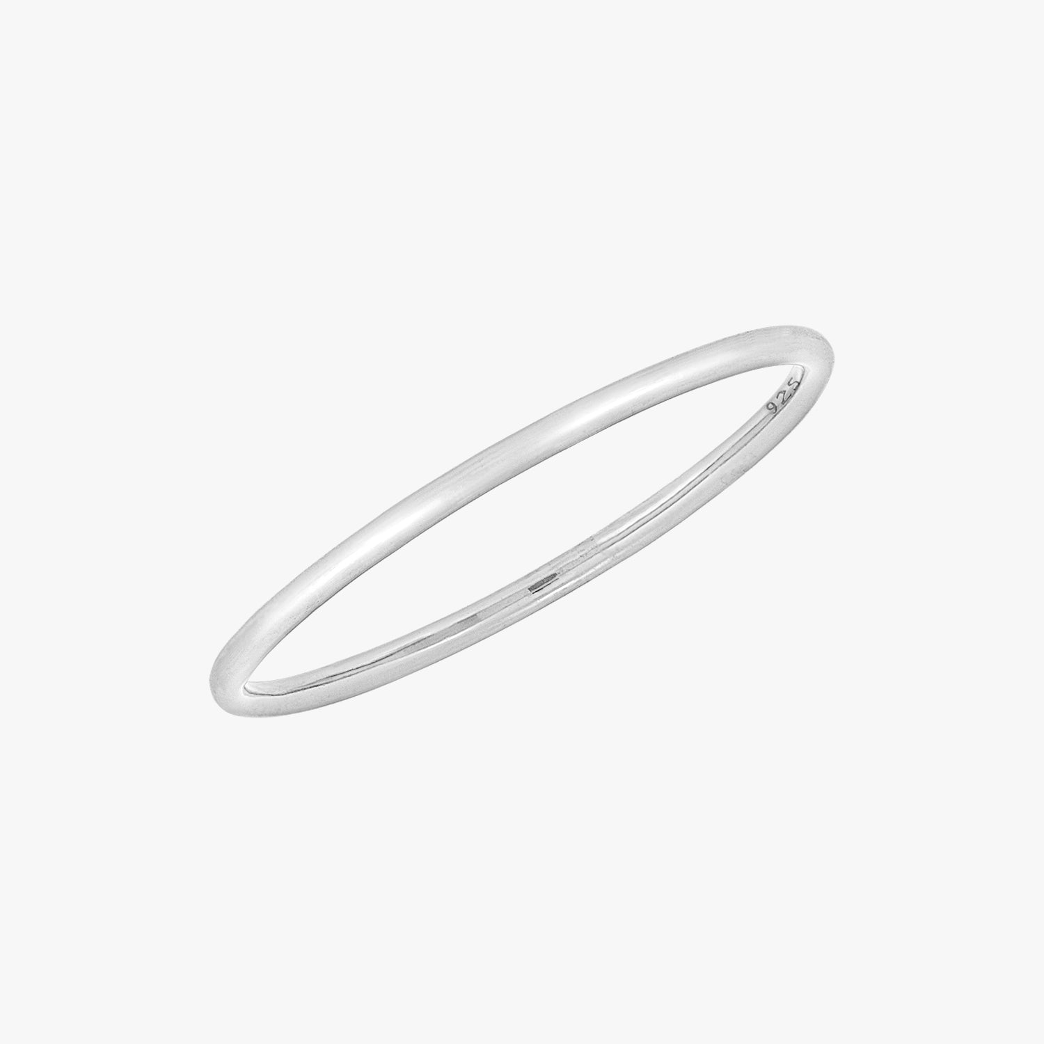 Veda - Skinny Stapelring Silber