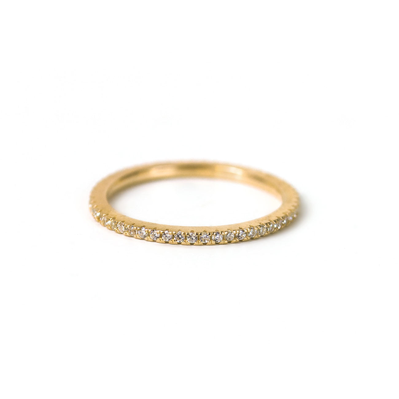 Chiyo - Anillo de eternidad con pavé