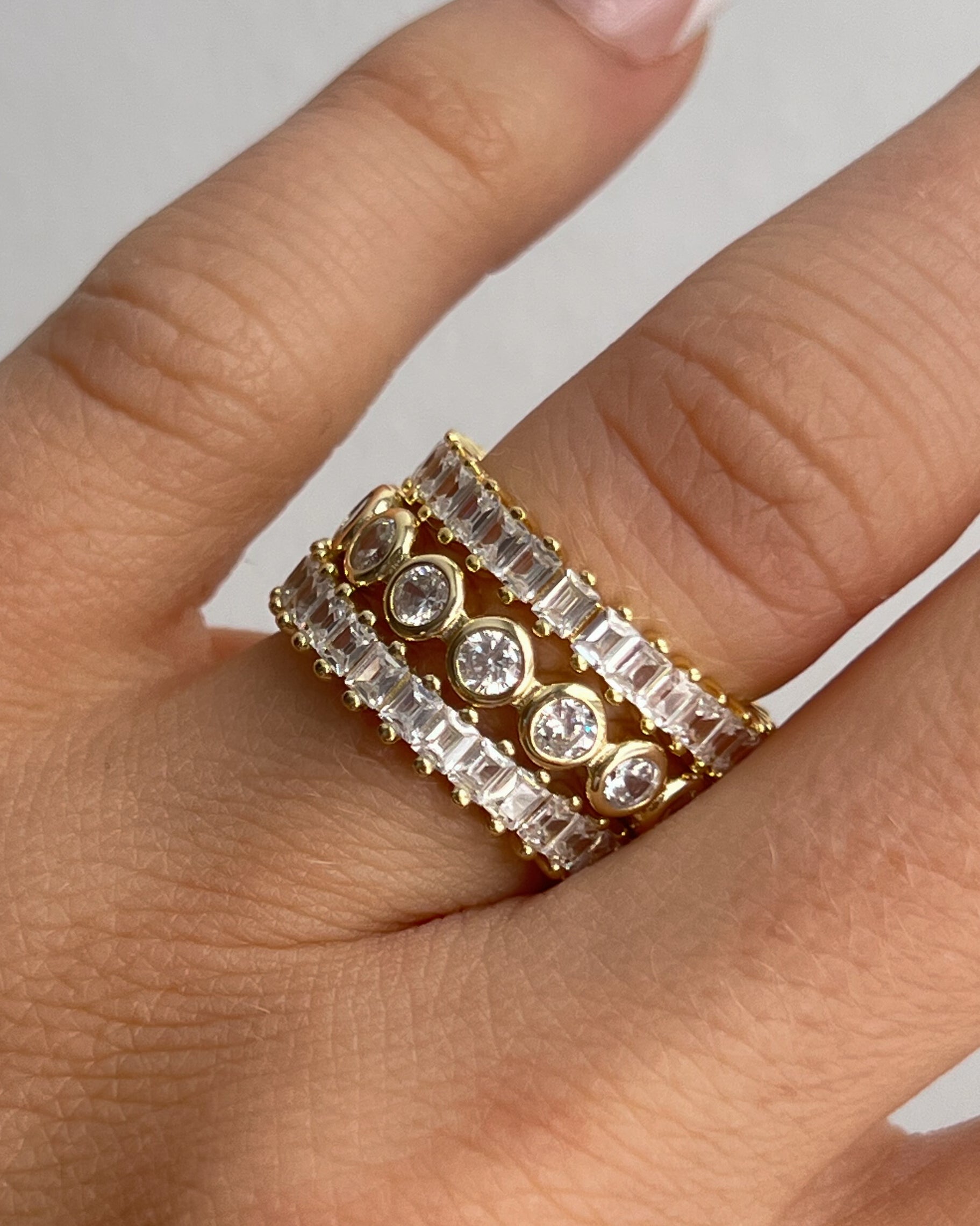 Murcia - Anillo Oro Cristal Baguette