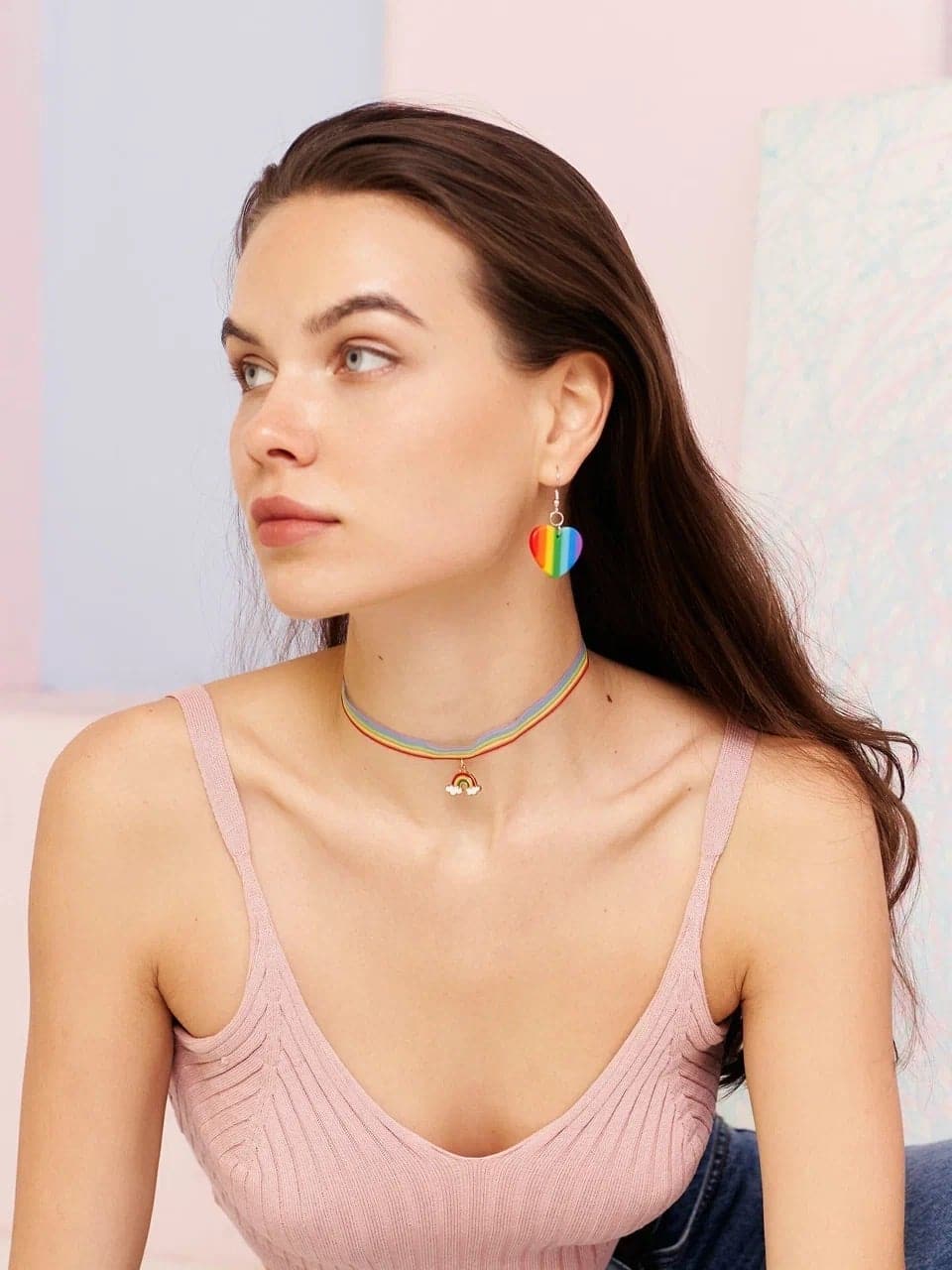 Colorburst - Pastell Regenbogen Choker