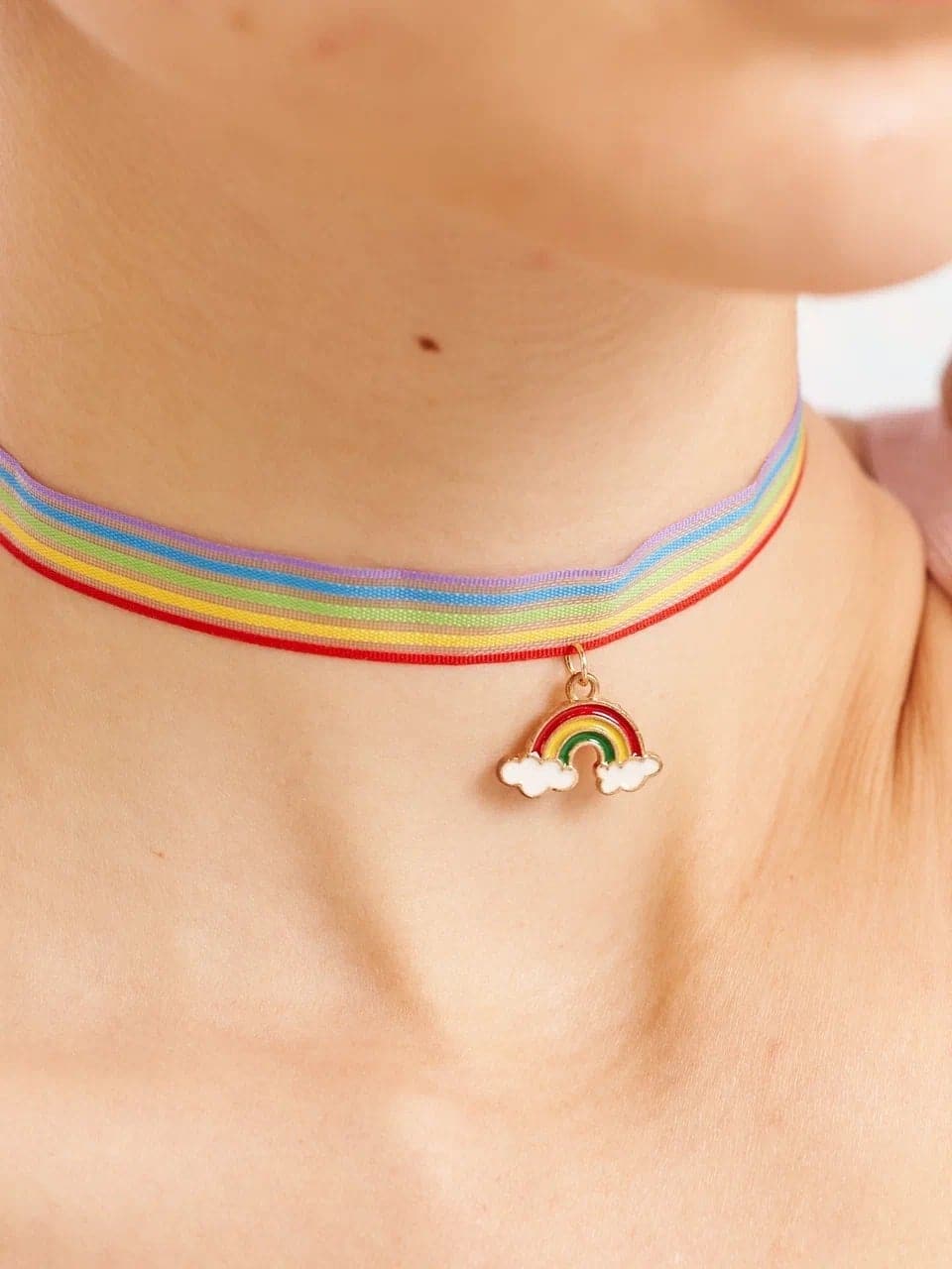 Colorburst - Pastell Regenbogen Choker